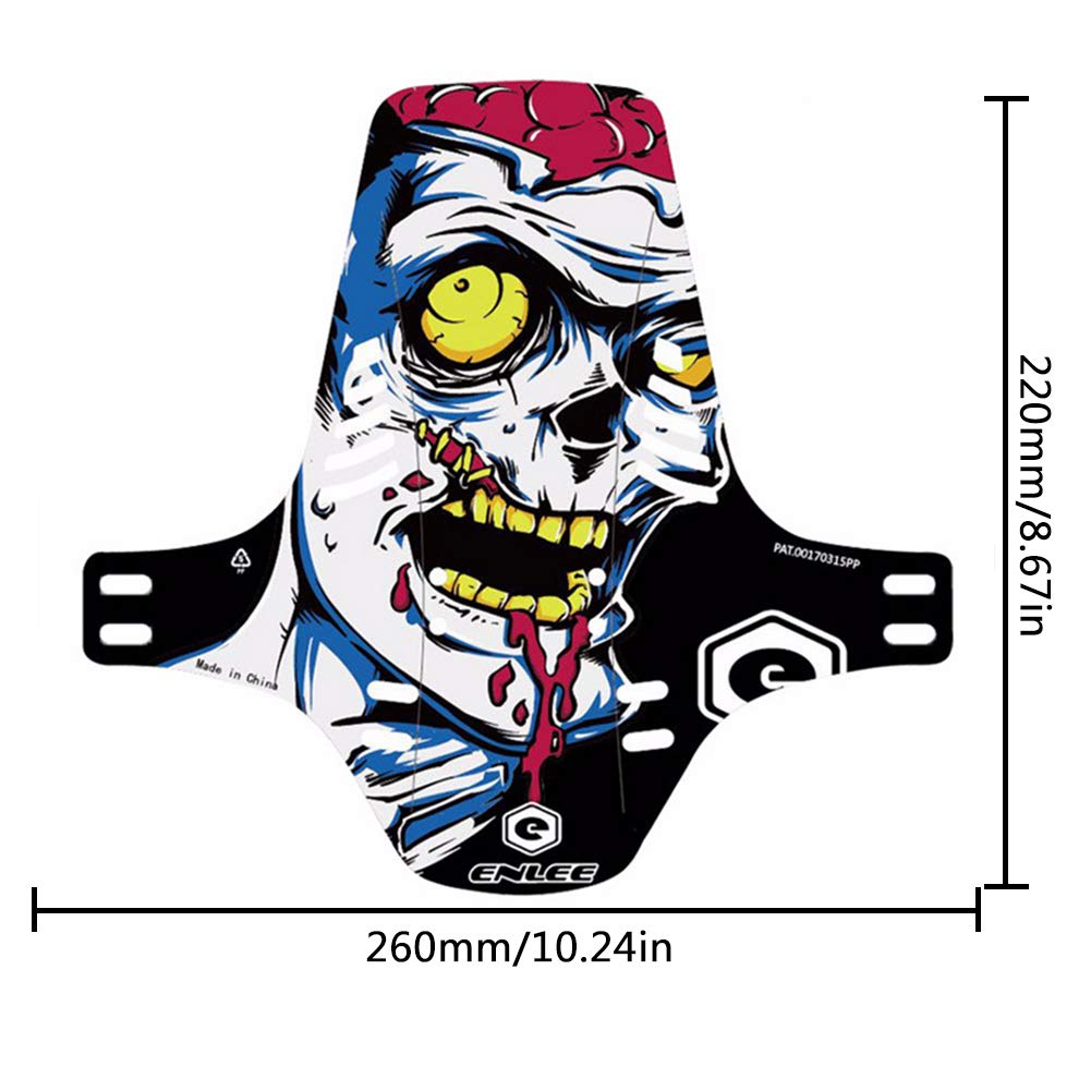 Image secondaire de YCFAIIKG 2pcs Garde-Boue de Vélo, Garde-Boue pour vélo de Montagne, Garde-Boue Avant ou Arrière Compatible, pour Bloquer la Boue