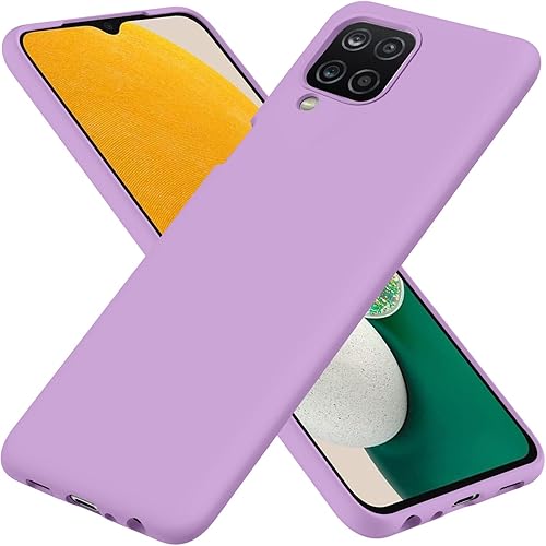 Miniatura 8 de Funda para Samsung Galaxy A12 4GM12, funda de goma de gel de silicona líquida, cubierta de parachoques de teléfono no amarillenta, funda de silicona