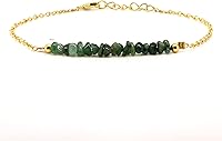 Vista 62 de Gempires Natural Chips Bar Bracelet, Energy Healing Crystals, Birthday, Gift for Her, Gemstone Jewelry 8 inch
