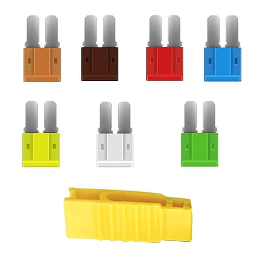 Kit de 126 fusibles automotrices estándar para auto, motocicleta y camión: 5 A, 7.5 A, 10 A, 15 A, 20 A, 25 A y 30 A miniatura 6