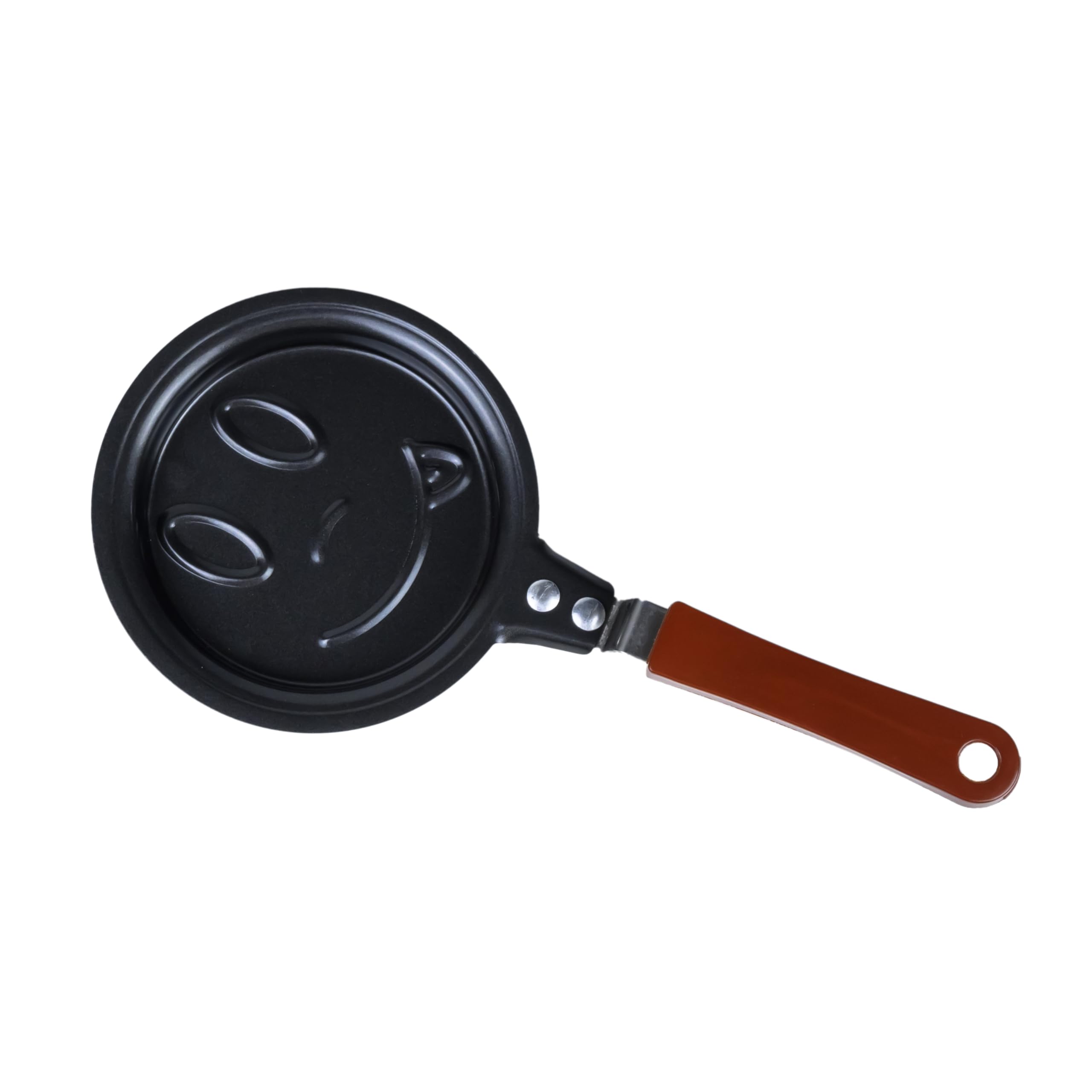 Cuisine Art Mini Poele Mini 12 cm Fry Pan - Smile Design - Black(MPD-12R)