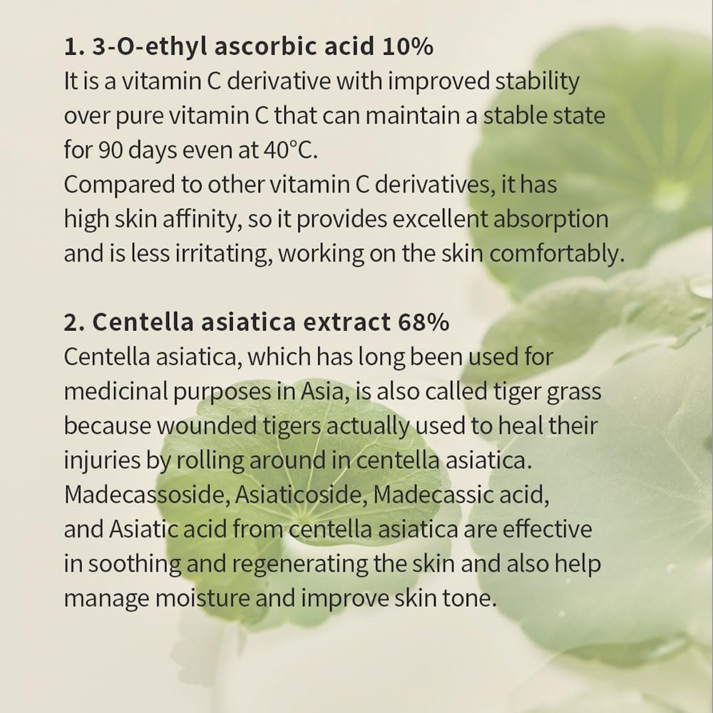 Beauty Light On Serum Centella + witamina C 30 ml koreańska pielęgnacja skóry - promienna i nawilżona skóra - KBEAUTY - BY SKINKURA