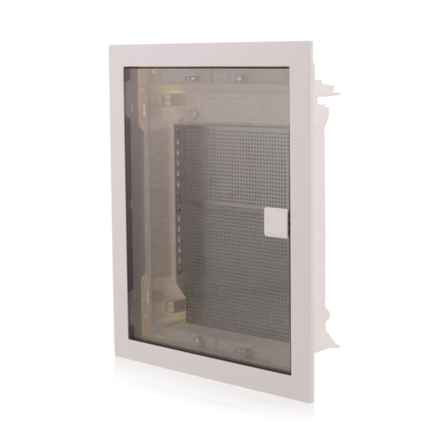 Coffret modulaire à encastrer - IP40 12/14 modules - Porte transparente