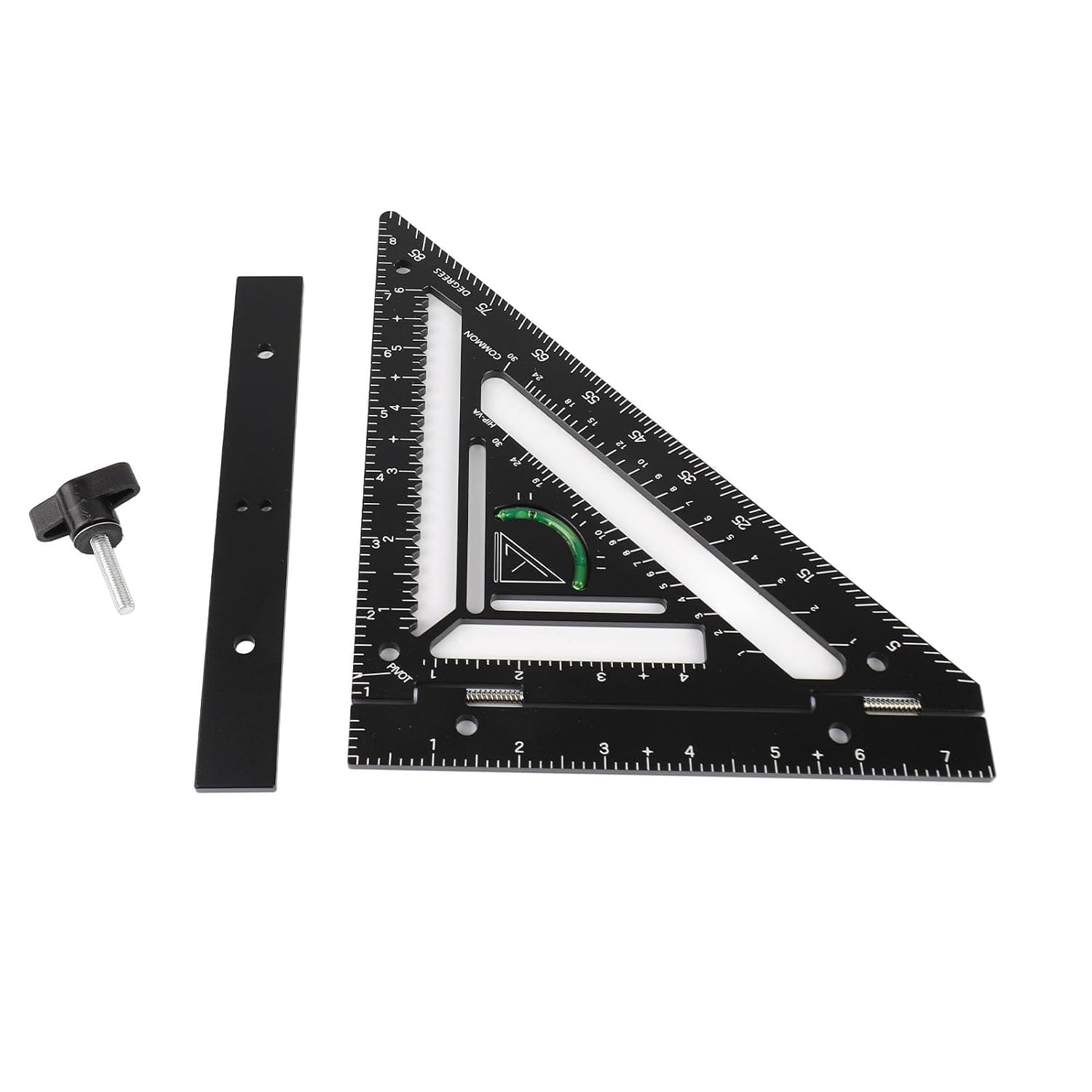 Outil de mesure d'angle multifonctionnel en aluminium pour tracer et découper la charpente