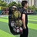 desikaky ボールバッグ ボール15個入れ バスケットボール サッカーボール バレーボール 収納バッグ スポーツ用品収納 アウトドアメッシュバッグ 肩掛け 学校 学生 部活 試合 練習