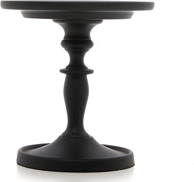 Hosley Black Pillar Holder 4.75 Inch High. Ideal Gift for Wedding Party Special Occasion or as a Candle Holder