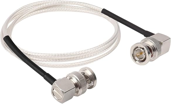 XRDS -RF SDI Cable 3ft, BNC Right Angle Male to Male Cable 75 Ohm RG179 Coax for BMCC Video Blackmagic Camera