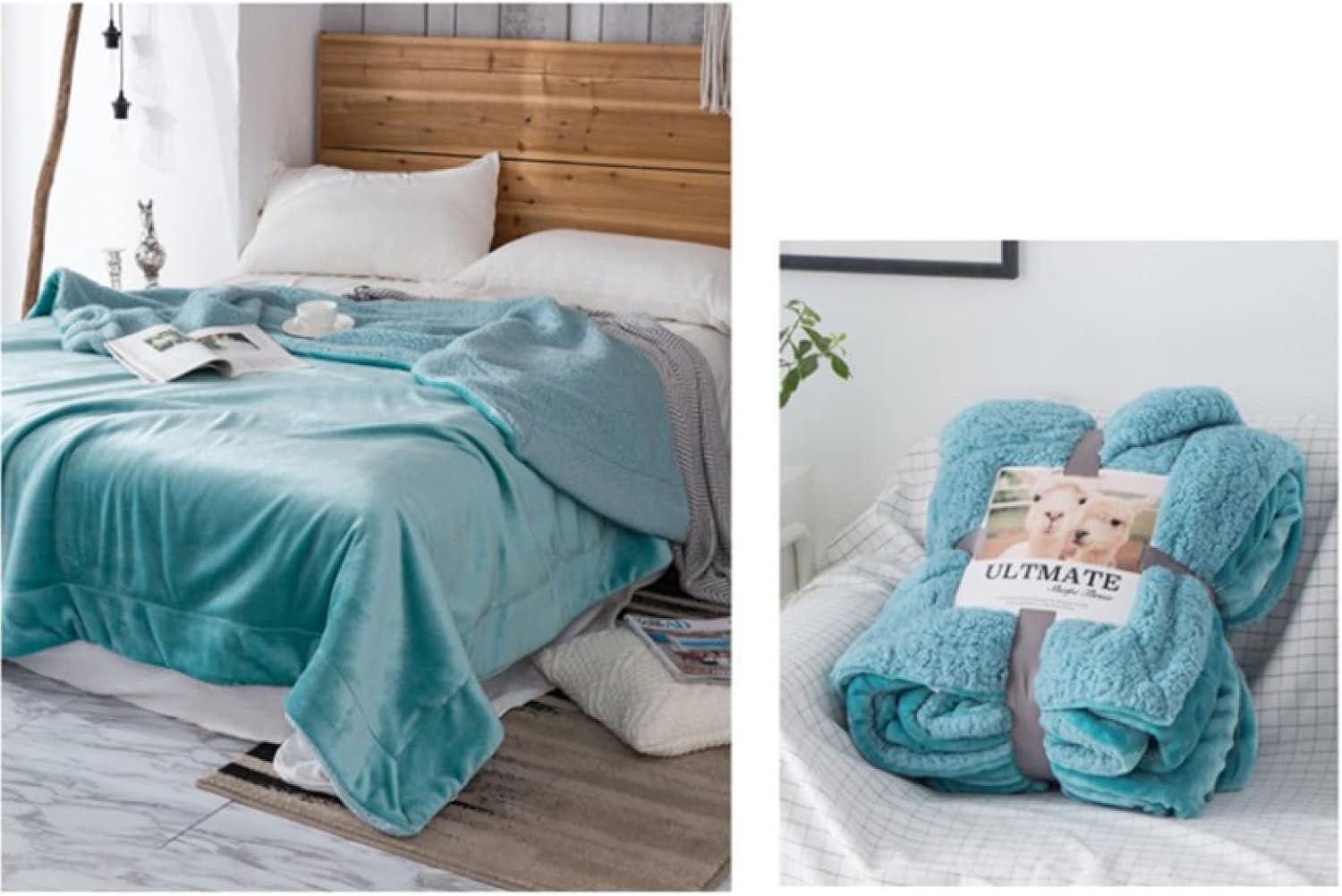Blanket, Knitted Blanket, Warm, Fluffy Blanket, Large, Cute, Knee Blanket (Pattern 3, Single, 200 * 230cm)