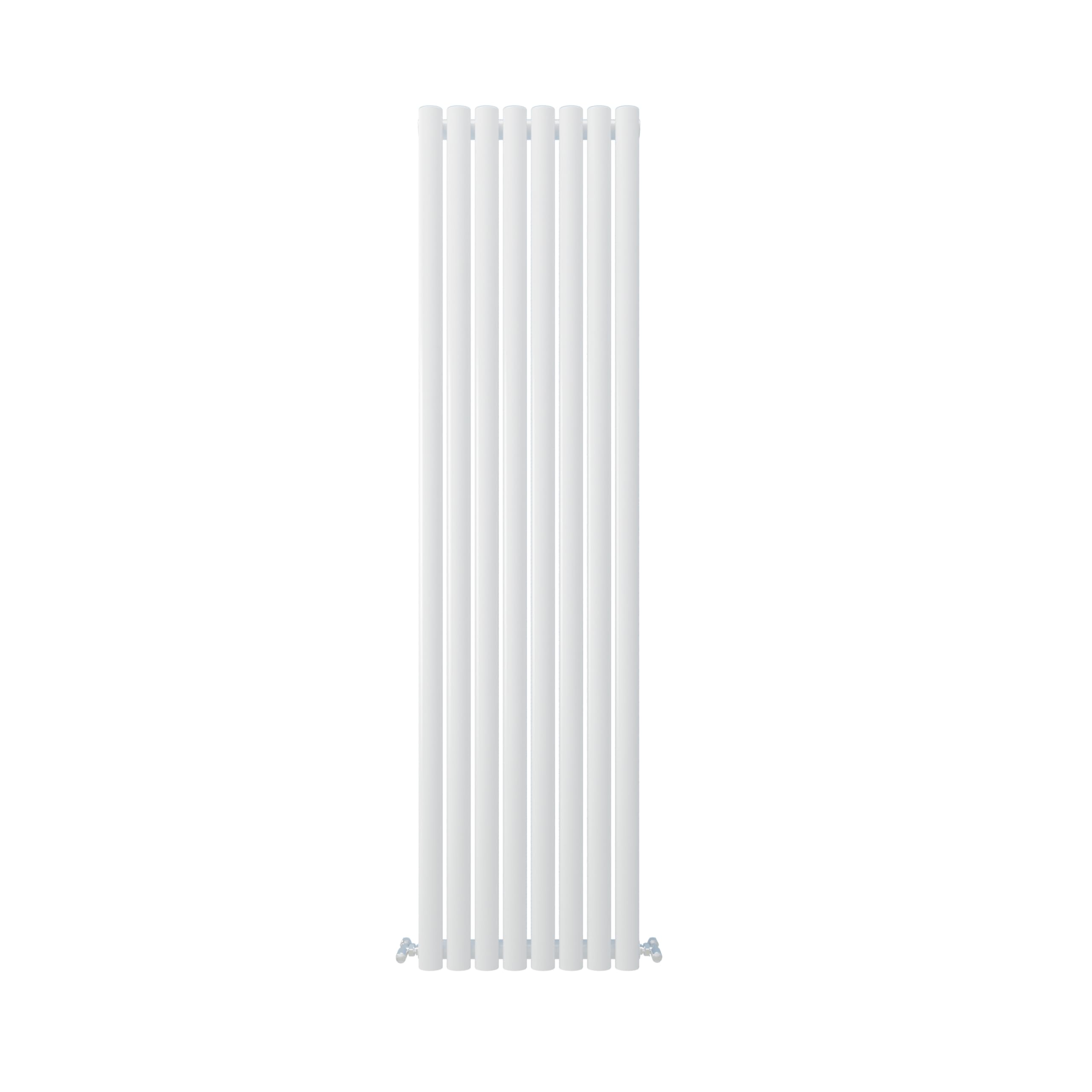 SLINE SANITARY Vertical Designer Oval Column Radiator, Oval Radiator White, 1800×472mm Single Panel Modern Radiator for Bathroom/Living Room, Central Heating Rads, Amazon Radiator Wall Mounted