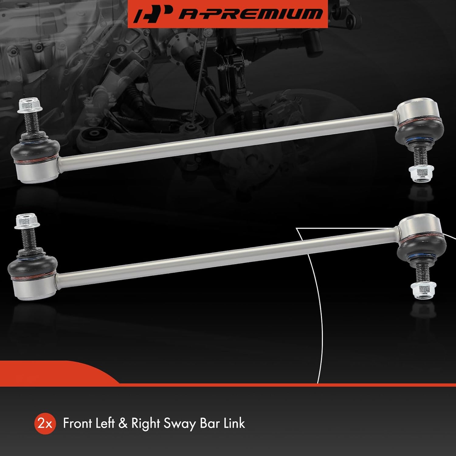 A-Premium 2 x Front Sway Bar Links Stabilizer Bar Links, Compatible with BMW 323i 06-11, 325i 06, 328i 07-13, 330i 06, 335d 09-11, 335i 07-13, 335is 11-13, X1 13-15, 128i & 135i 08-13, Z4 09-16, RWD