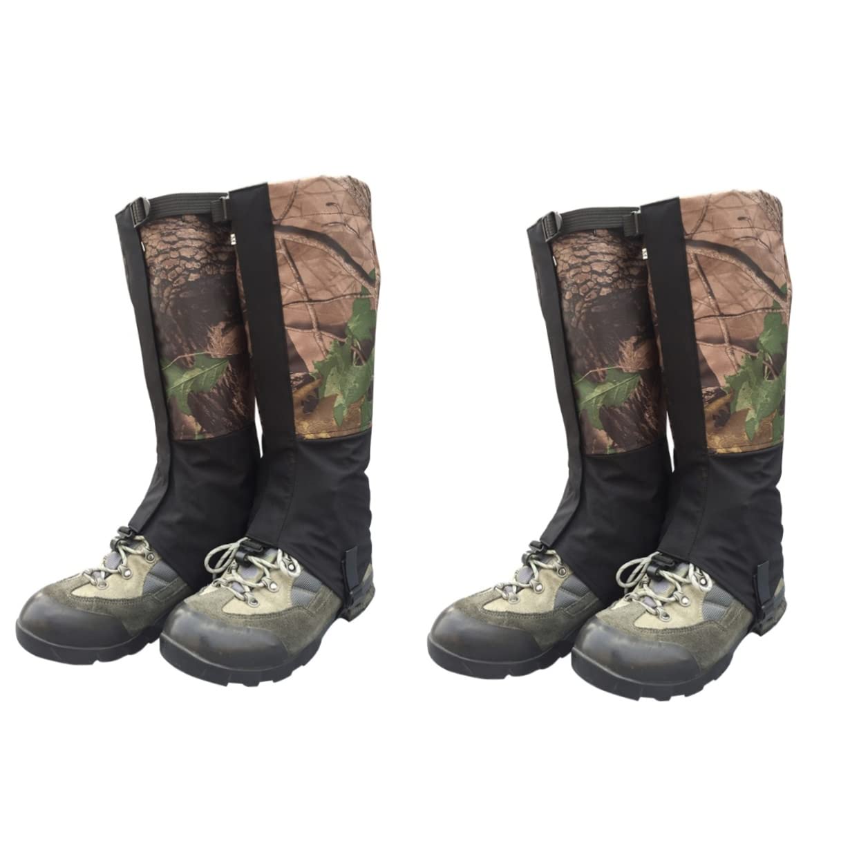 Sosoport Lot De 2 Paires De Guêtres De Chasse Anti-Neige pour Randonnée Et Cyclisme en Nylon