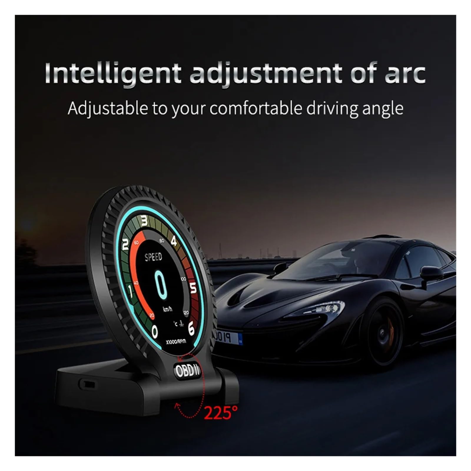 Pantalla Frontal For Coche HUD F10 OBD, Cable De Repuesto De Funciones Múltiples De Alta Claridad, 50g, 9V ~ 16Vdc, Accesorios para todos los vehículos