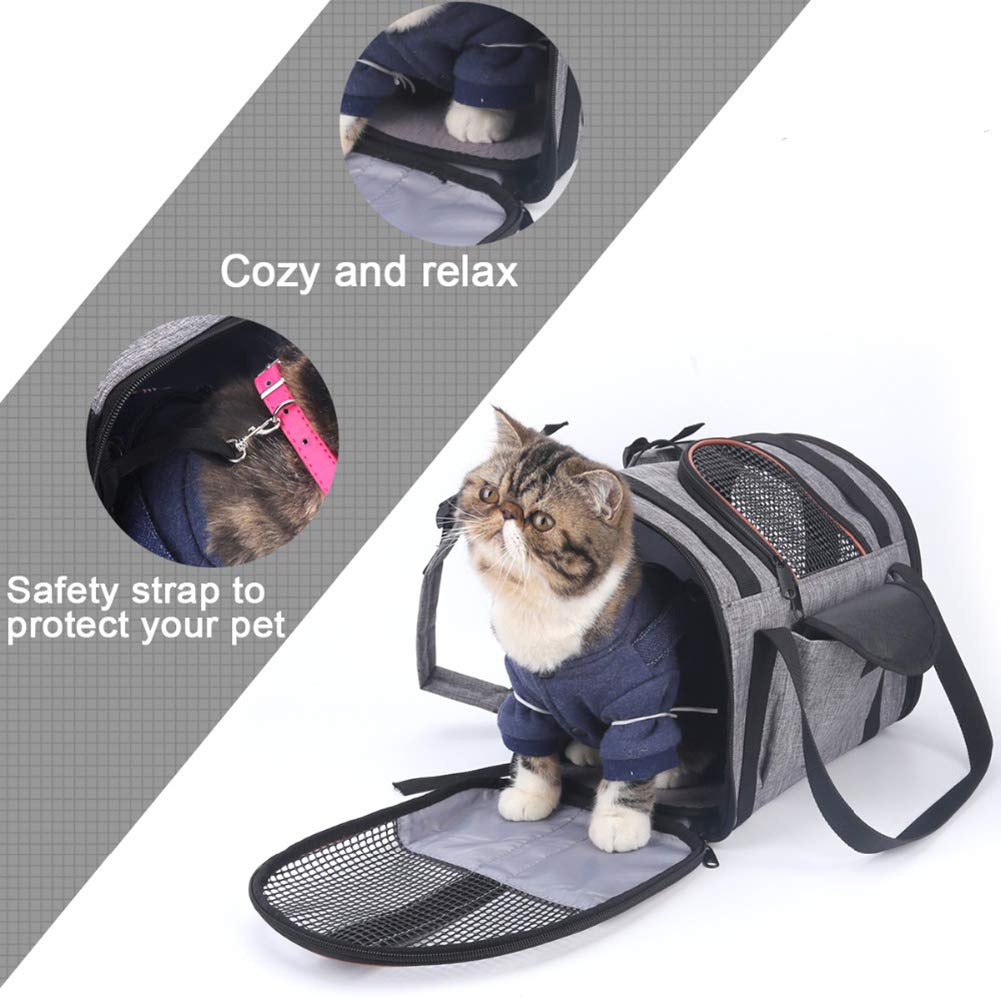 Mochila de Transporte para el pequeño Perro del Gato, Bolso Plegable Lavable Plegable para el avión de Viaje Tren Tren Avión homologado