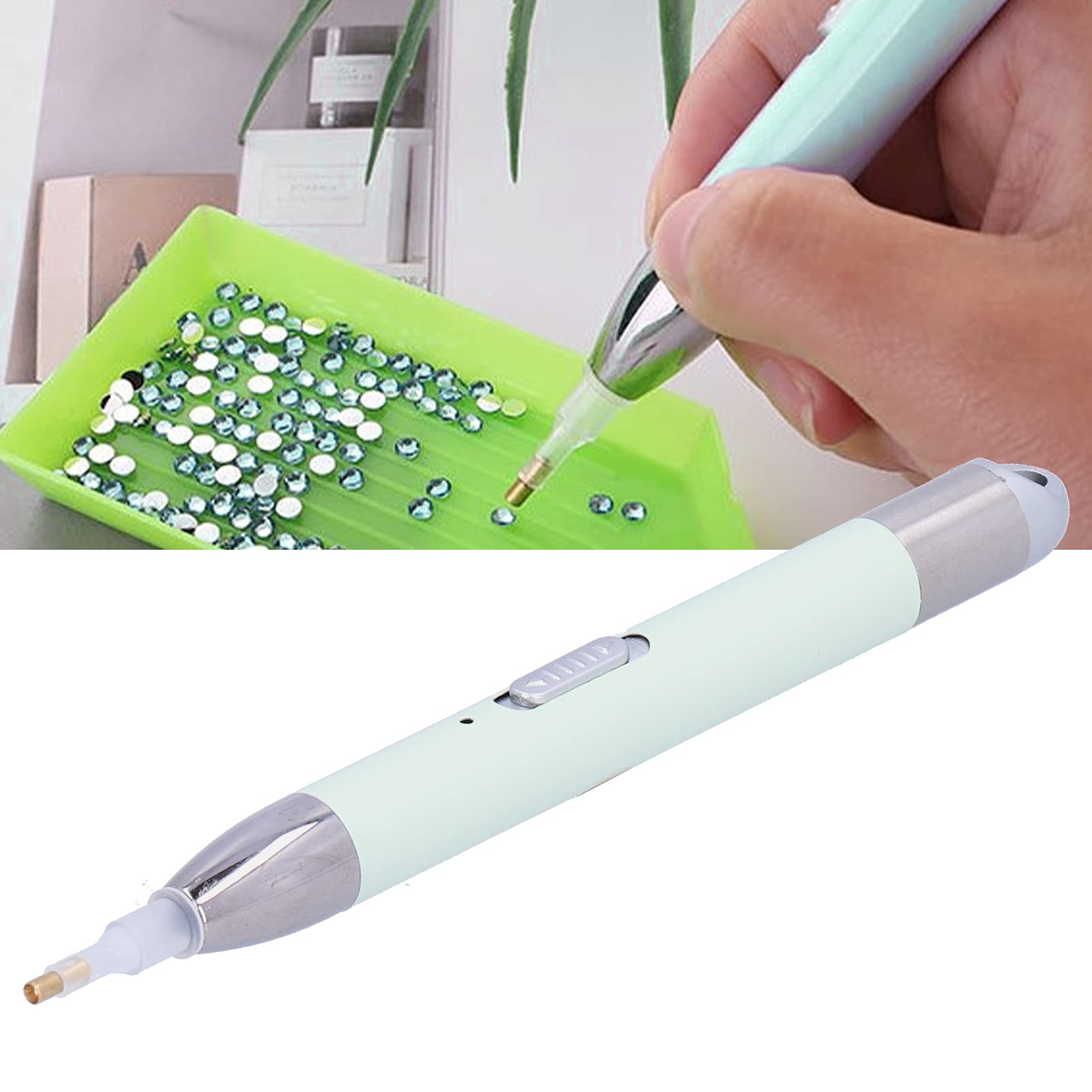 Diamond Pen, LED Kit with Light, 5D Art Tools for DIY Arts Crafts Decor, warm white, cool white - Image 3
