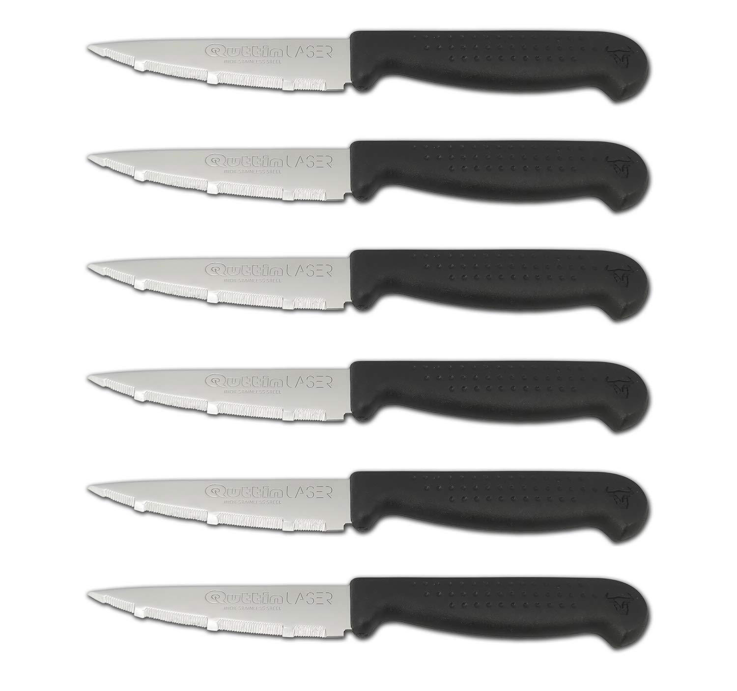 Quttin Laser Set 6 Cuchillos Peladores 9cm M.Puntos
