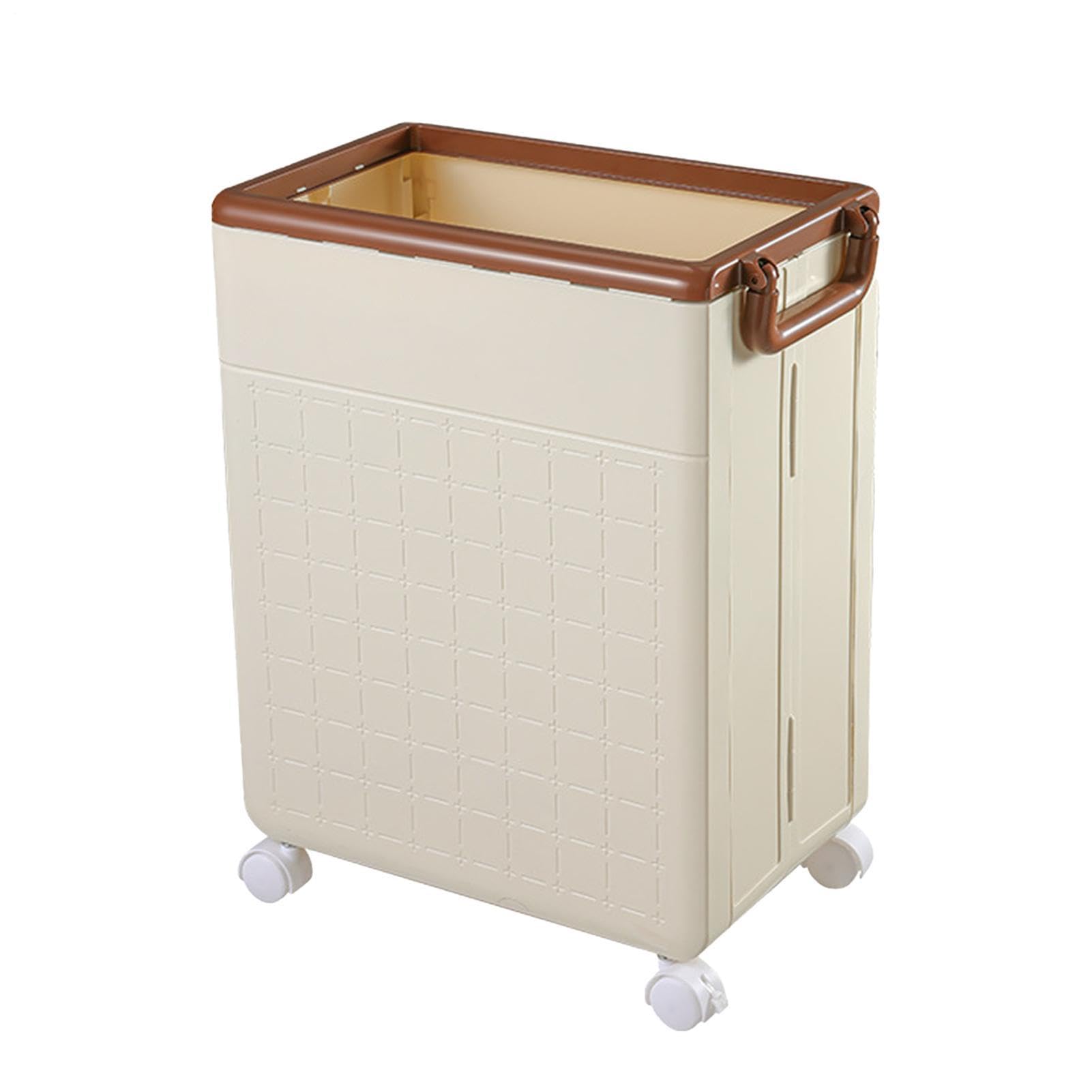 Organizador de esterilla de yoga, organizador plegable para el hogar | almacenamiento portátil con ruedas y asa, equipo de entrenamiento para gimnasio en casa