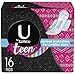 U By Kotex Teen Ultra Thin Pad, 16 Count (Pack of 2)