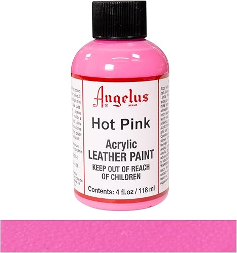 Miniatura 2 de Angelus - Pintura acrílica para cuero, 4 onzas, color rosa intenso