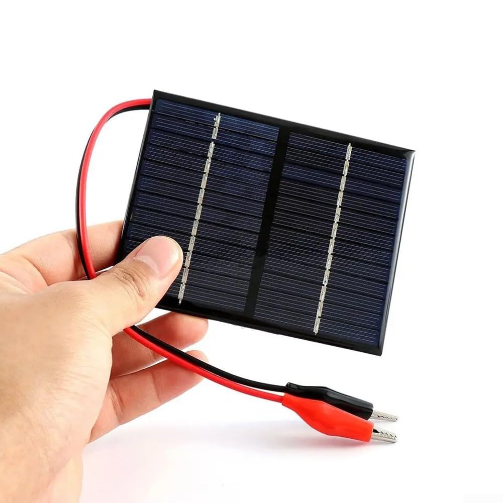 Pannello solare 12V 1,5W mini celle solari portatili, fai da te in polisilicio, pannello solare 115 x 90 mm per energia solare, casa fai da te, progetti scientifici - giocattoli (1 pz)