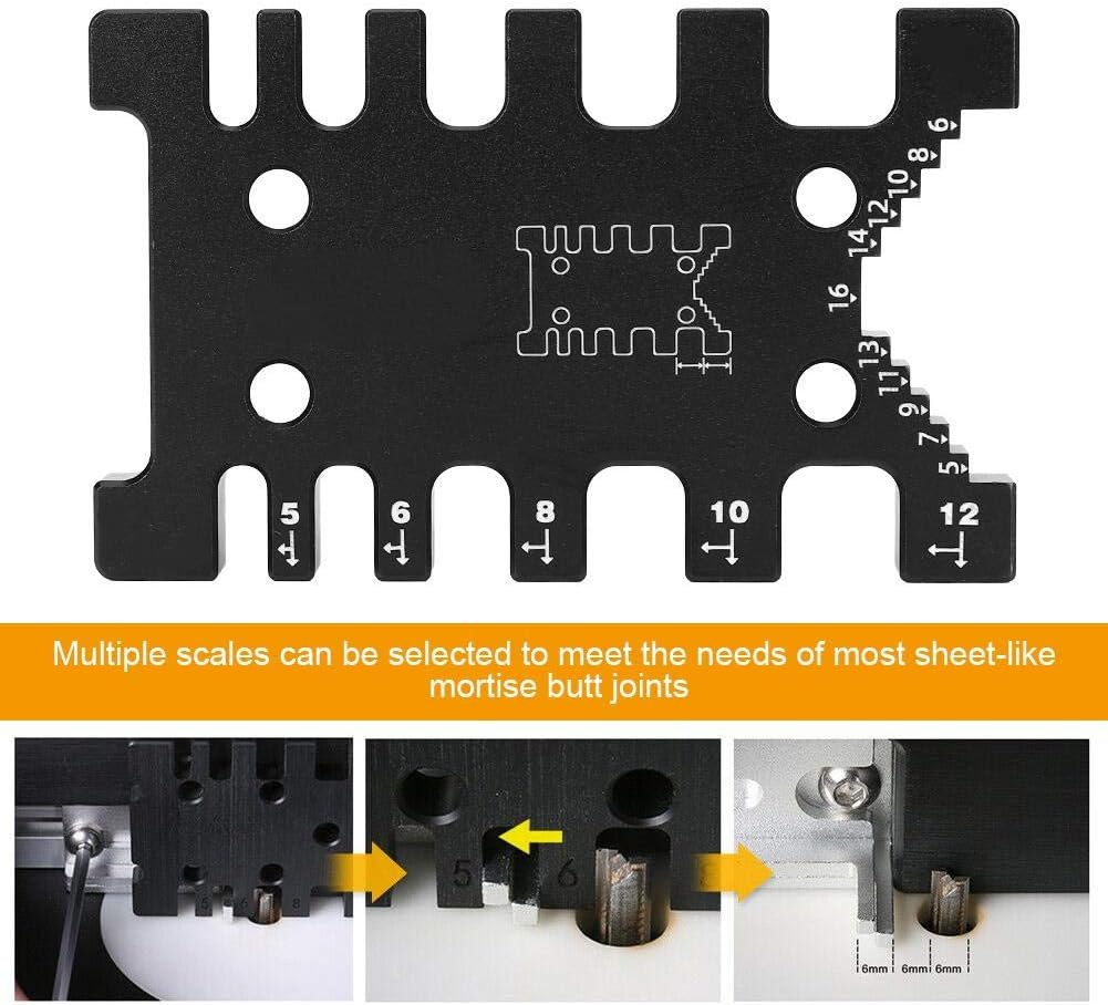 Walfront Tenon Caliper Measuring Tool for Router, Saw, Table Woodworking Projects.