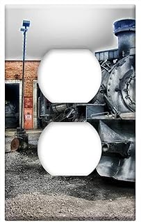 Switch Plate Outlet Cover - Locomotive Train Steam Engine Rail Yard Rail