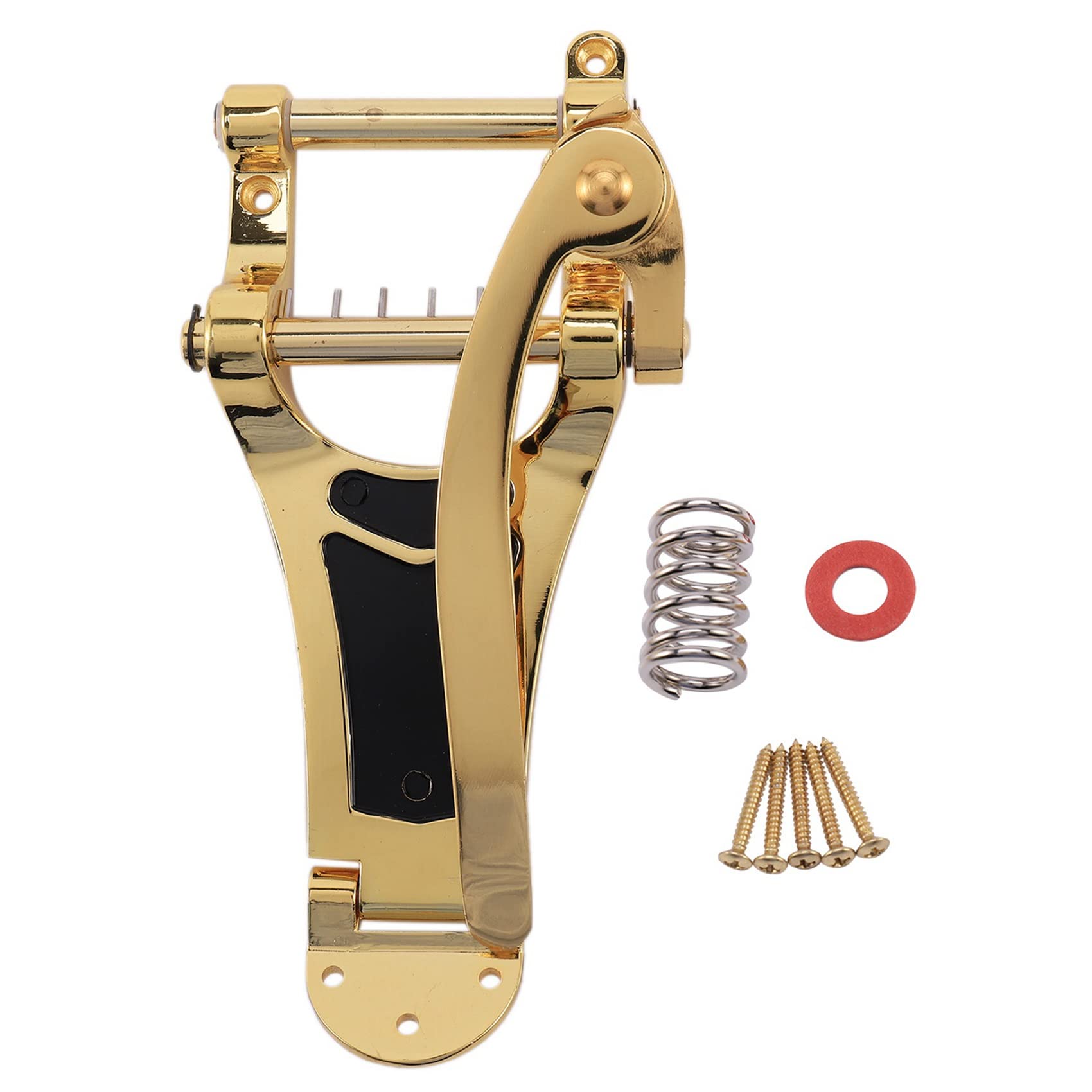 Lot de 2 chevalets trémolo Vibrato LP pour guitare électrique - Excellents alliages - Support de cordes - Chevalet à manivelle - Doré