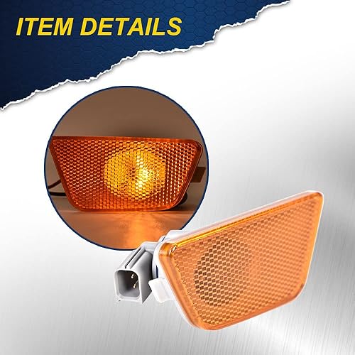 Miniatura 4 de PIT66 Luz de marcador lateral de parachoques delantero ámbar, compatible con Chevy Cruze Diesel 2014-2015 Chevy Cruze L2015 Chevy Cruze 2011-2015