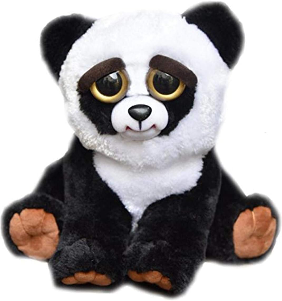 Feisty Pets Black Belt Bobby Plush Stuffed Panda that Turns Feisty with a Squeeze