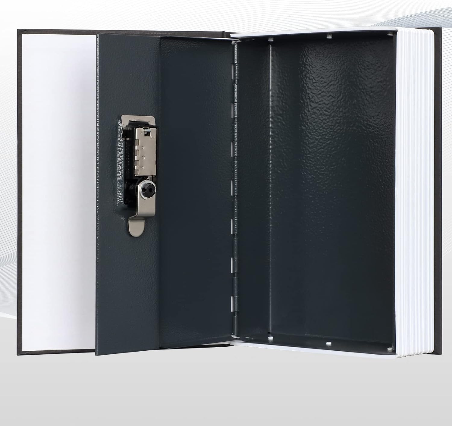 xydstay Book Safe with Combination Lock - Dictionary Shaped Hidden Secret Book safe Diversion Safe Book Lock Box Money Box for Storing Money,Jewelry and Passport,Black,9.5x6.1x2.2 Inches