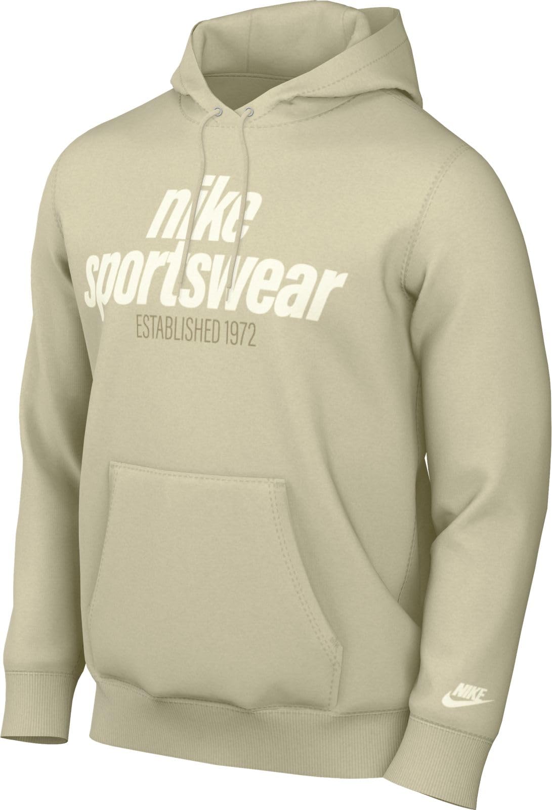 NIKE HJ2159-234 Club Sweatshirt Men's Lt Khaki/Lt Khaki/Sail Size XS