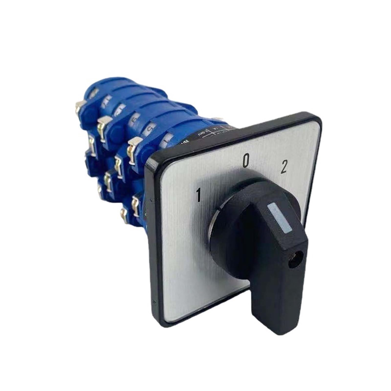 YWZVBSDCS Rotary Cam Switch 16A 690V 3 Position 1-8 Poles Control Dual Power Changeover Interruptor LW39A-16 Series(5P)