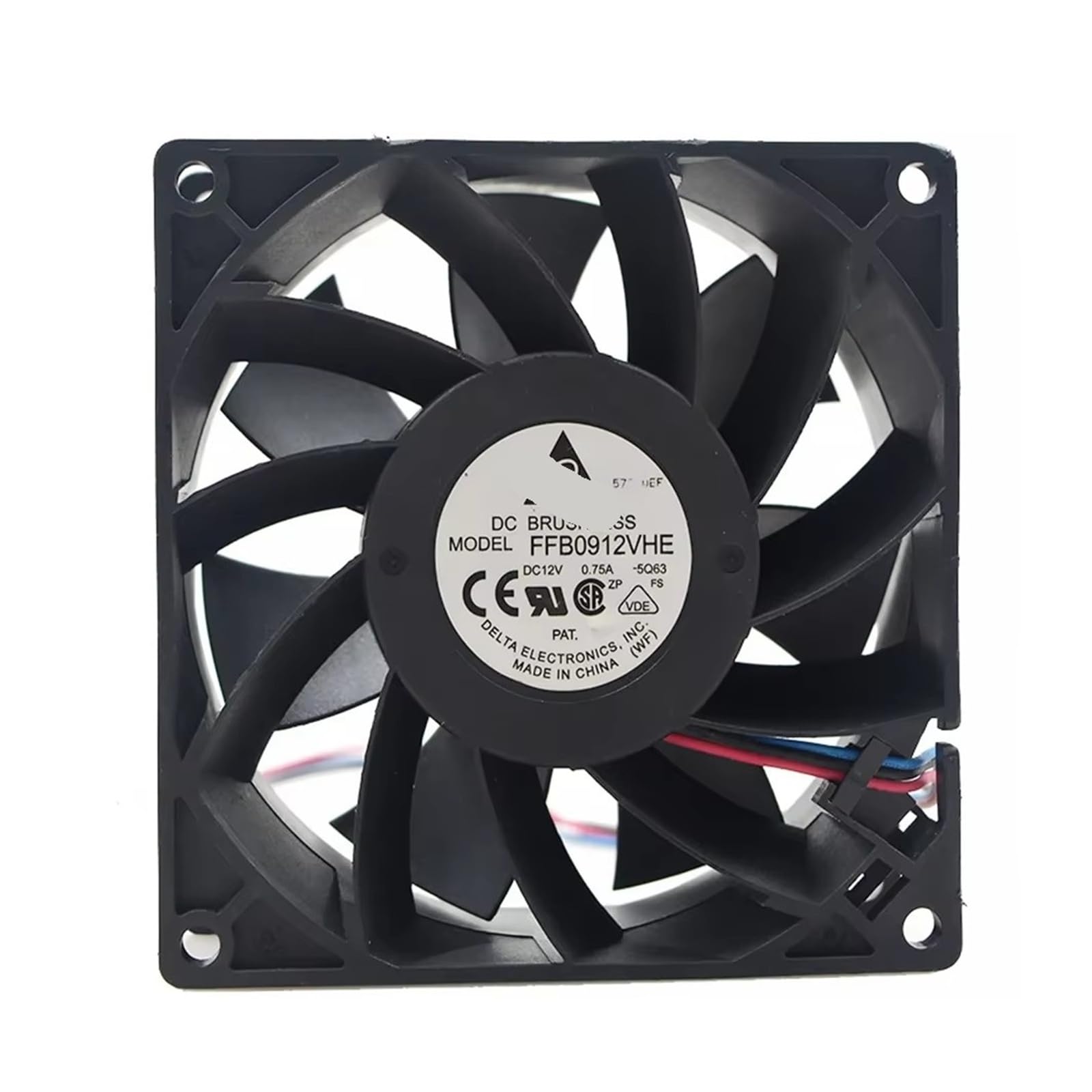 Ventilateur de refroidissement FFB0912VHE haute pression statique 12V 0,75A