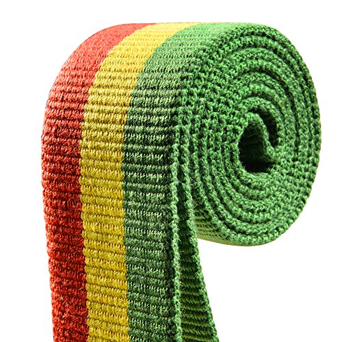 Amumu Reggae Guitar Strap Jamaica Rasta For Acoustic, Electric And Bass Guitars With Strap Blocks & Headstock Strap Tie #TOP4