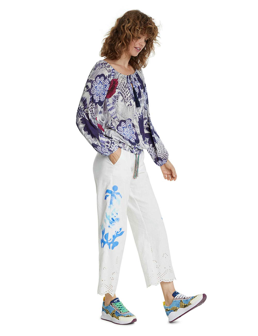 Desigual Blus_Verona bluzka damska, Niebieski (granatowy 5000), 36