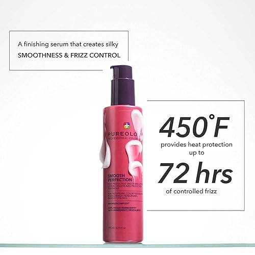 Miniatura 2 de Pureology Smooth Perfection Loción suavizante antiencrespamiento ligera  Protección de peinado térmico  Vegano