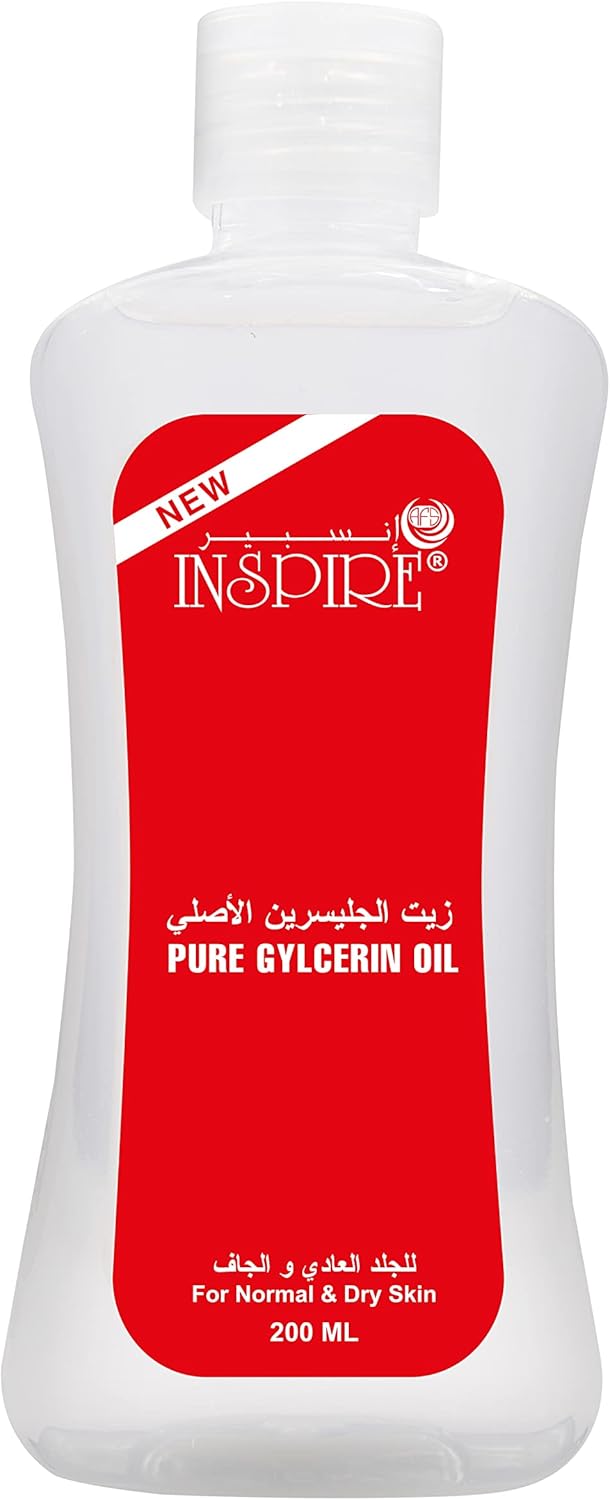 Pure Glycerin Oil by Inspire 200ML 100 Hydrating Moisturizer For
