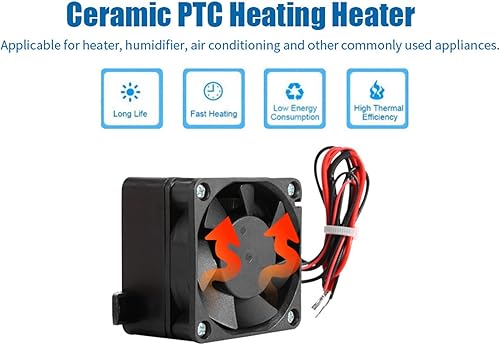 Miniatura 6 de AYNEFY Calentador de ventilador de coche PTC, calentadores de aire de temperatura constante, aislamiento de termistor, elemento de calefacción PTC