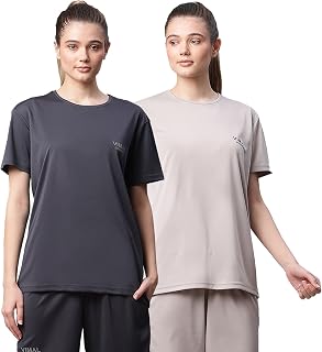 Mack Jonney Women's Slim Fit T-Shirt (Pack of 2) Price In India