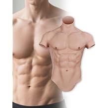 Silicone Muscle Suit Oil-Free Muscle Male Chest Realistic Fake Muscle Costume for Transgender Halloween Cosplay