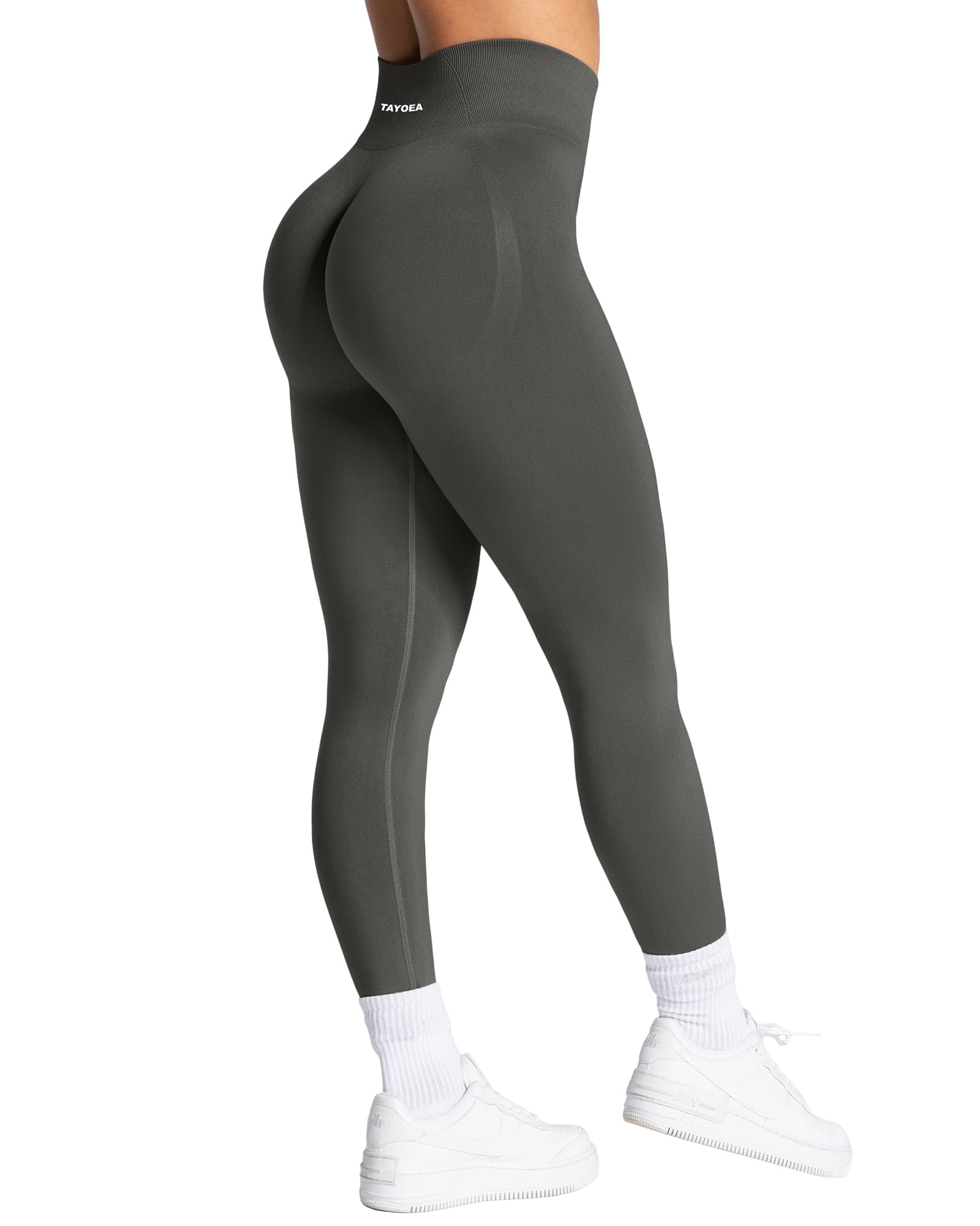 TAYOEA Sport Leggings Damen mit Scrunch Butt Push Up Booty Lifting Sporthose Blickdichte Nahtlos sportleggins für Yoga Gym Alltag