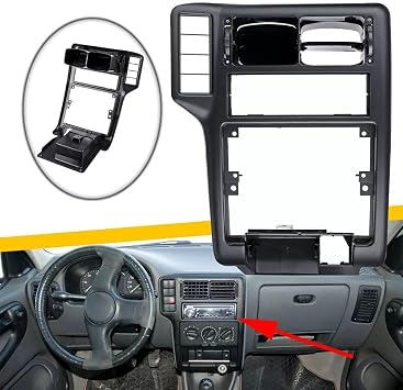 Car Dashboard Center Console AC Air Vent Grille Replacement for 6N1858069A 6N1858071A Black Plastic Direct Fit for 1994-2002 Models Easy Installation Design