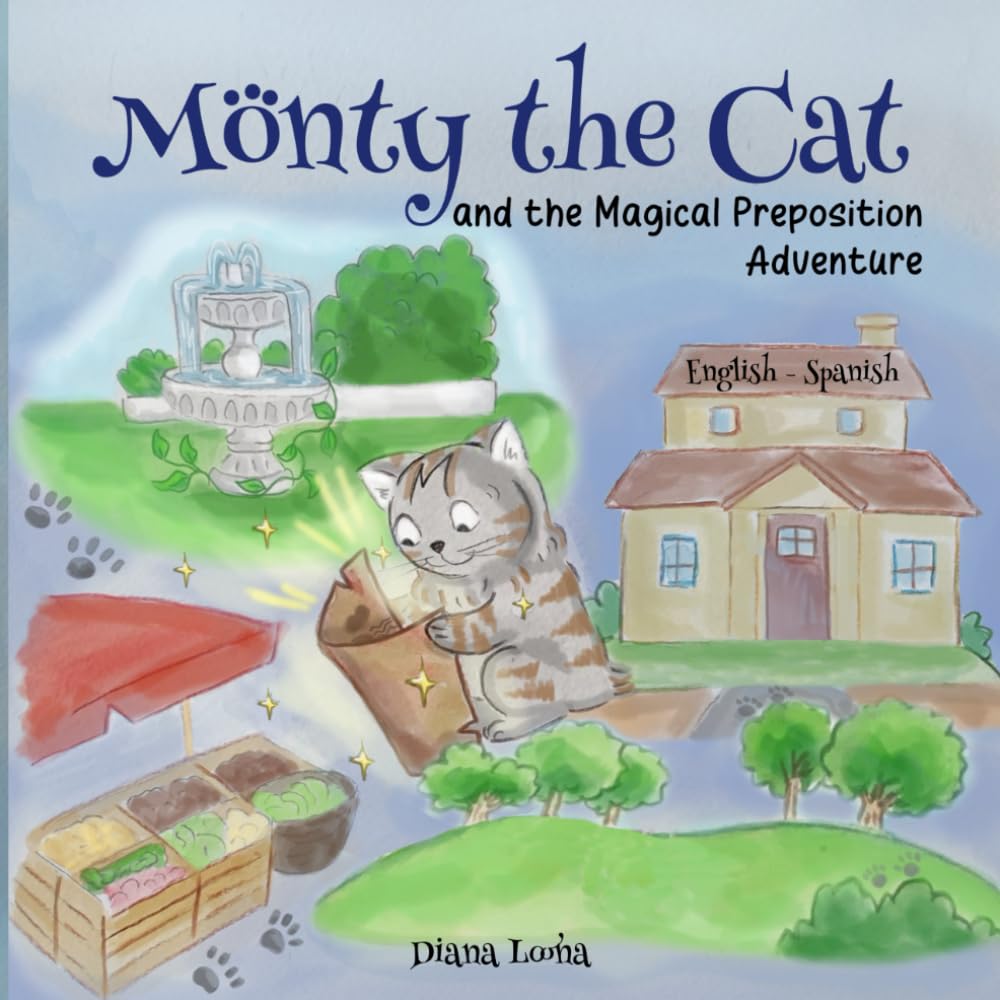 Monty the Cat and the Magical Preposition Adventure: Learning Prepositions in English and Spanish (Spanish grammar for kids)