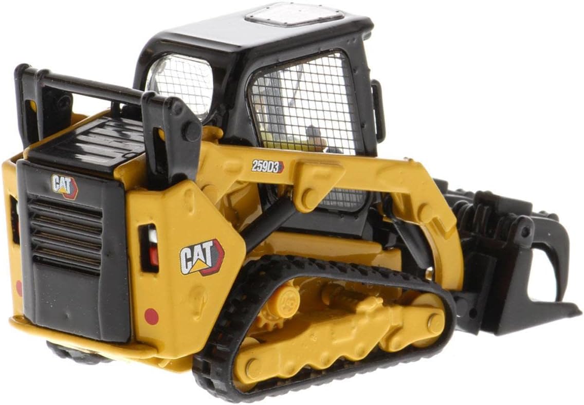 Diecast Masters 1/50 CAT 259D3 Compact Track Loader w/Bucket, Fork & Grapple Bucket 85677