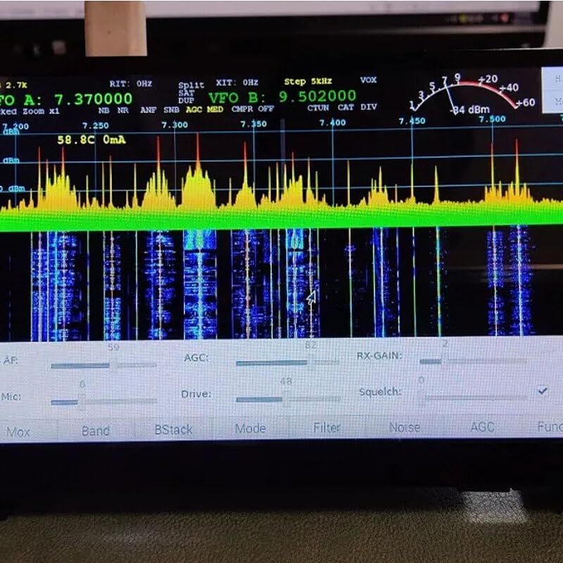 VIDOO Módulo AD9866 Radio Definida por Software V2.0 para Raspberry PI4B RPI4B Radio Berry-Módulo Placa + Raspberry Pi + Pantalla Pantalla