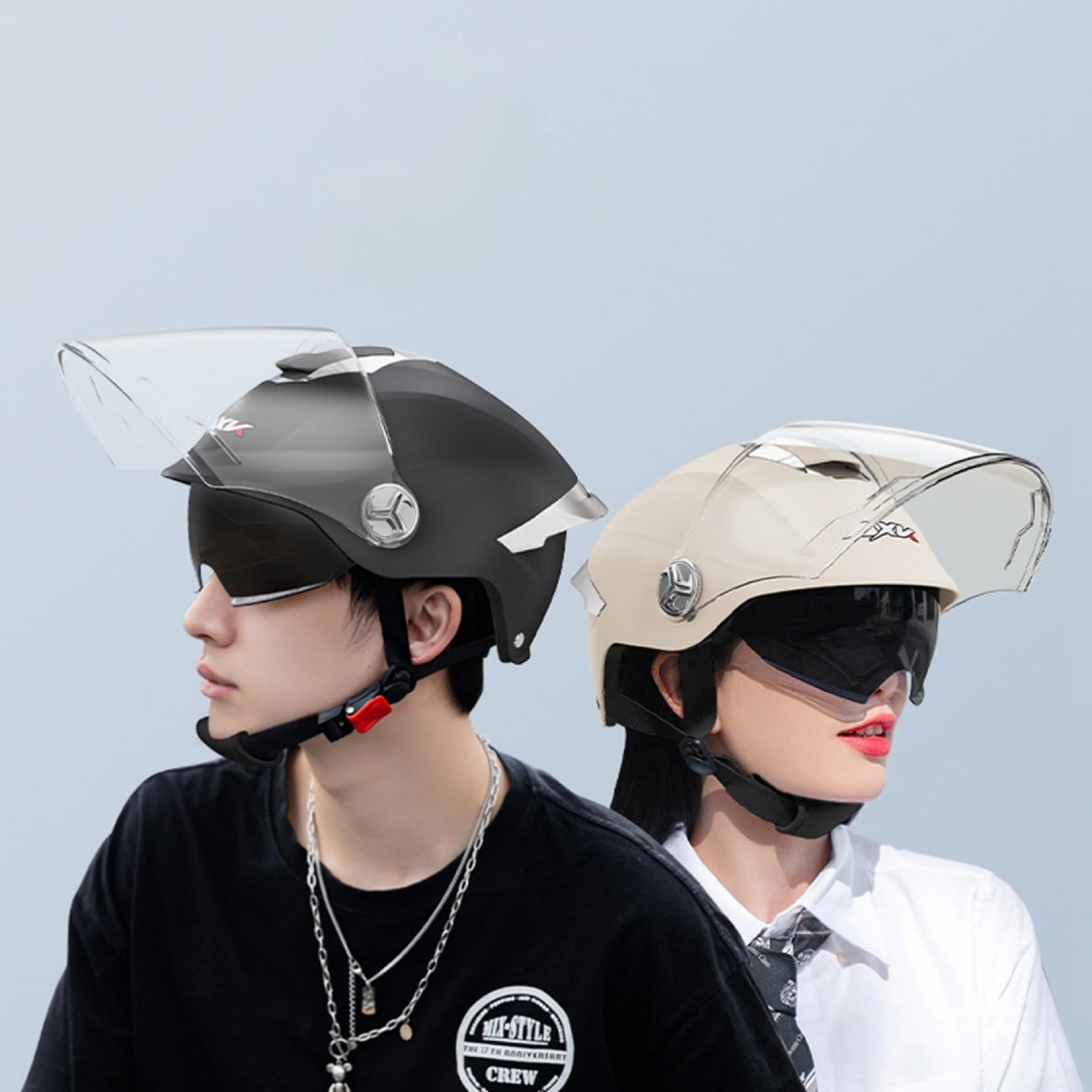 Amazon.co.jp: [Noopior]半帽ヘルメット ハーフキャップヘルメット 54