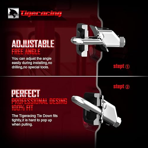 Miniatura 5 de Anclajes retráctiles para cama de camión, pared lateral en D compatible con 2007-2020 Silverado & Sierra 1500 2500 3500  2015-2020 Colorado & Canyon