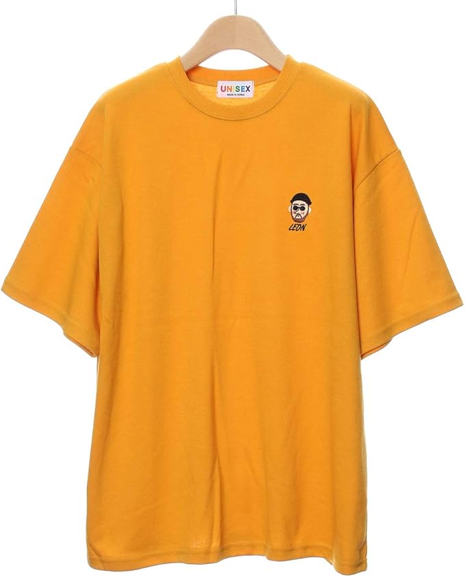 Amazon Tシャツ 半袖tシャツ T シャツ Leon レオン Mathilda マチルダ フロントプリント ワンポイント 刺繍 映画 主人公 キャラクター コットン マスタード レオン Tシャツ カットソー 通販