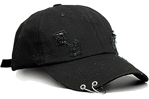 Unisex Ripped Distressed Denim Ring Baseball Cap: Elevate Your Streetwear Style