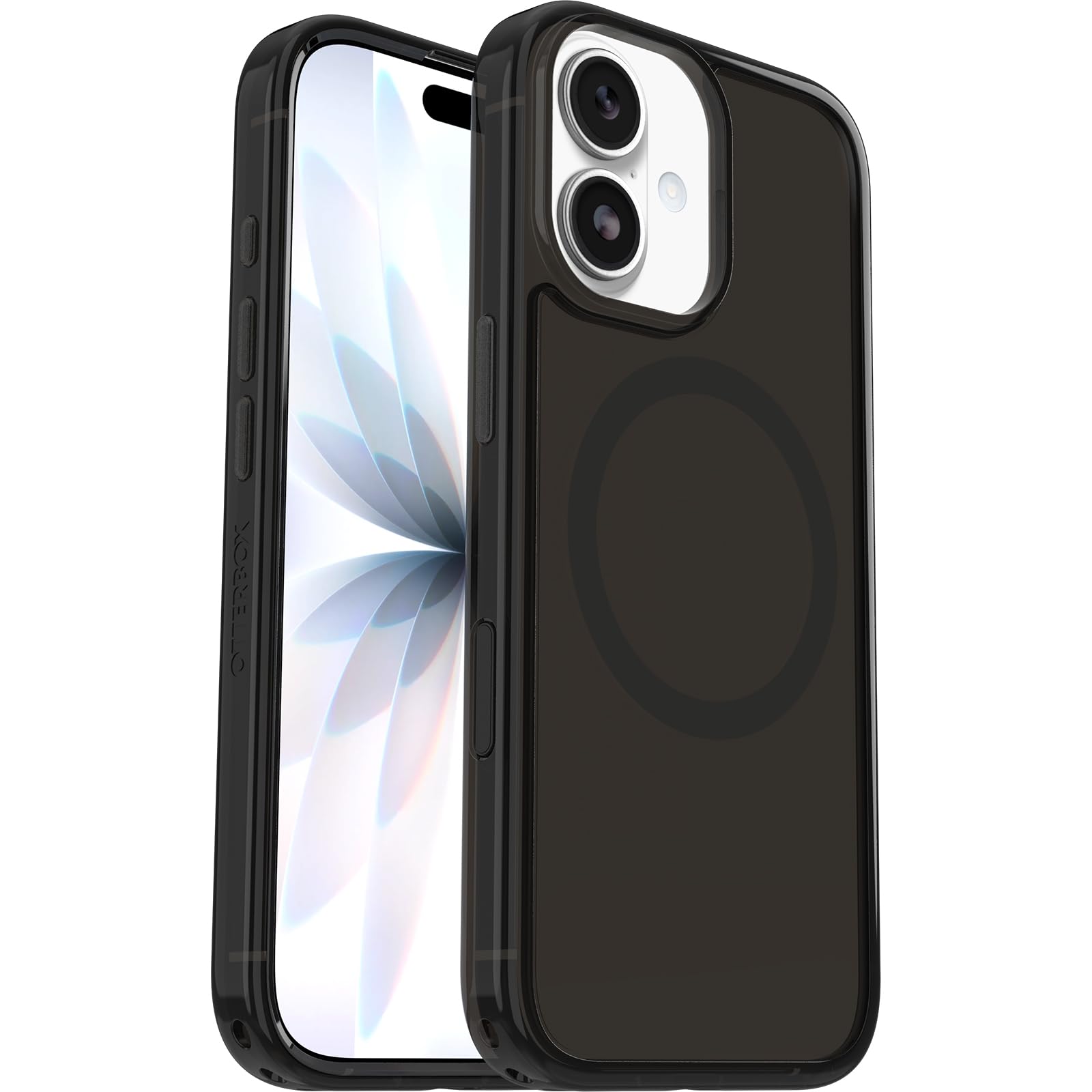 OtterBox Symmetry Series Clear MagSafe Case for iPhone 17, Shockproof, Drop proof, Protective Thin Case, 3x Tested to Military Standard, Black Mist