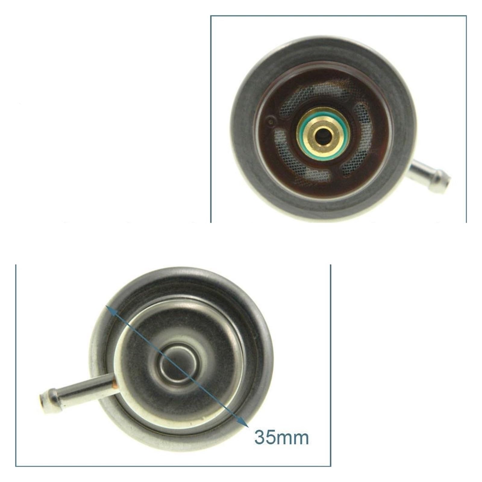 Regulador de presión de combustible de 4,0 bares, compatible con A4, A6 y A8 (modelos 90 y 100), Volkswagen, Corrado, Golf, Jetta y Passat (078133534C y 078133534A). válvula de control de pres
